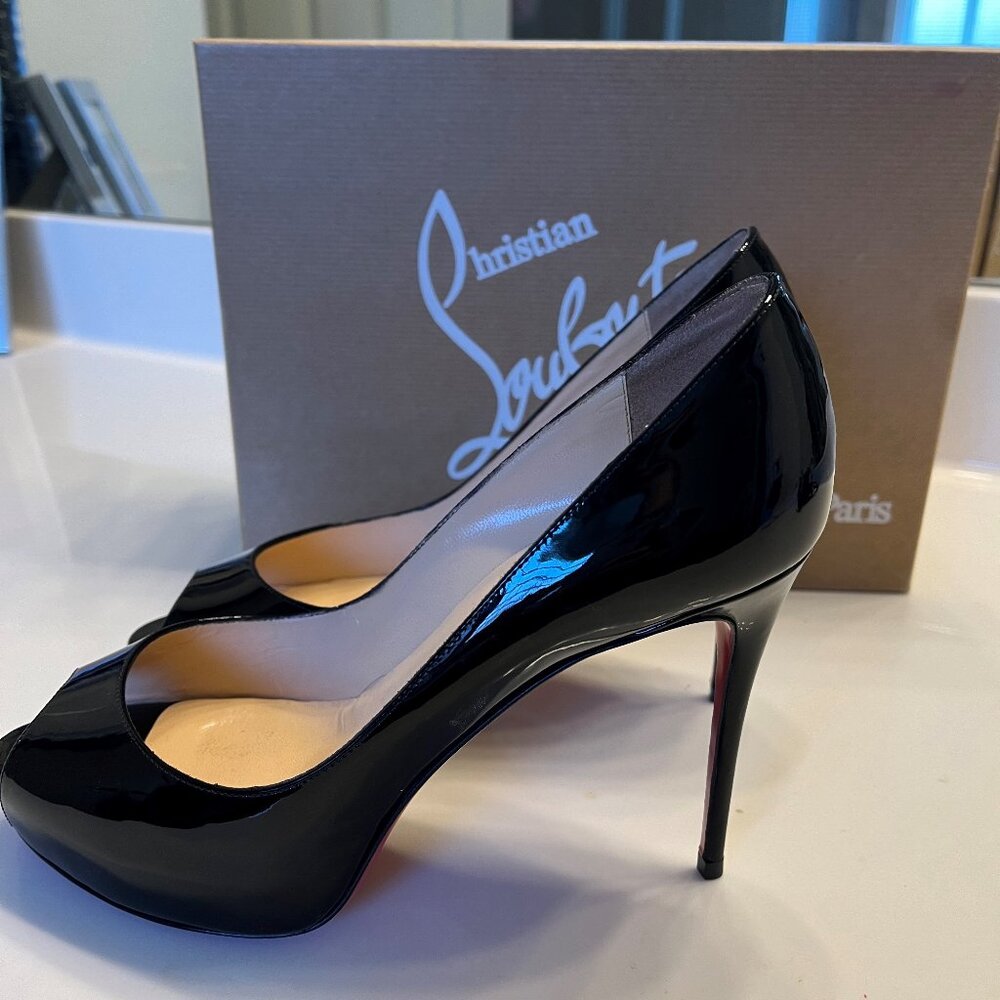 Christian Louboutin Black Patent Leather Heels